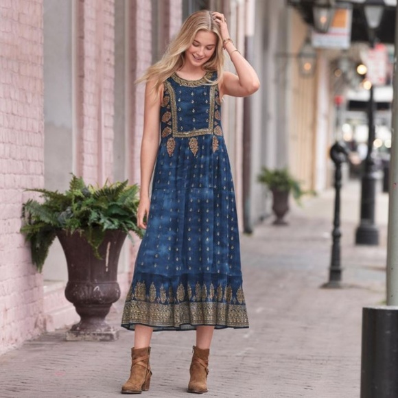 Sundance Dresses & Skirts - Sundance Blue Ameera Dress Size M